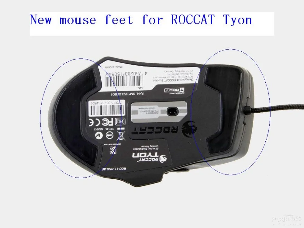 

3M Mouse Skates pads Mouse Feet mice glide for ROCCAT TYON All Action Multi-Button Gaming Mouse 0.6mm 2sets/pack