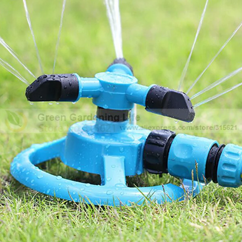 360 - Degree Rotating Nozzle Automatic Sprinkler Water Spray Rotating Disc Sprinkler Spray Irrigation System Garden Supplies