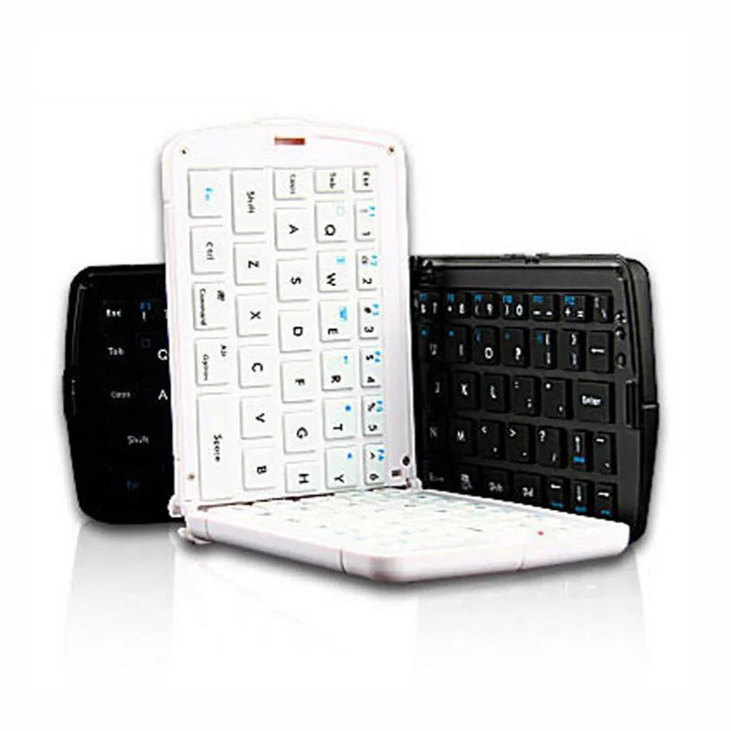 Bluetooth Foldable Mini Keyboard for Mobile Phone Tablet Pad Laptop Smart TV White Black Portable Keypad Windows Android IOS