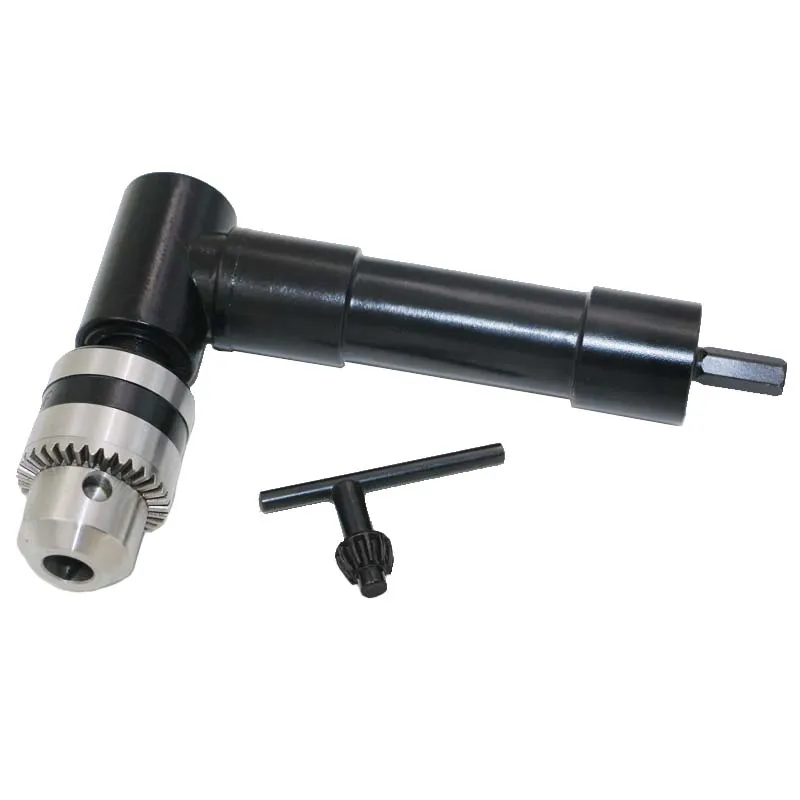 

90 Degree Right Angle Driver 8 mm Hex Shank Keyless Chuck Range Self Drill Adapter Help You Get into Tight Places