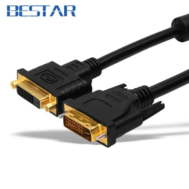 DVI-I DVI (24+1) Male To DVI (24+1) Female Extension Cable 0.5m / 1.5m / 3m / 5m For HD 2560x1600,2048x1536,1920x1200 1920x1080P