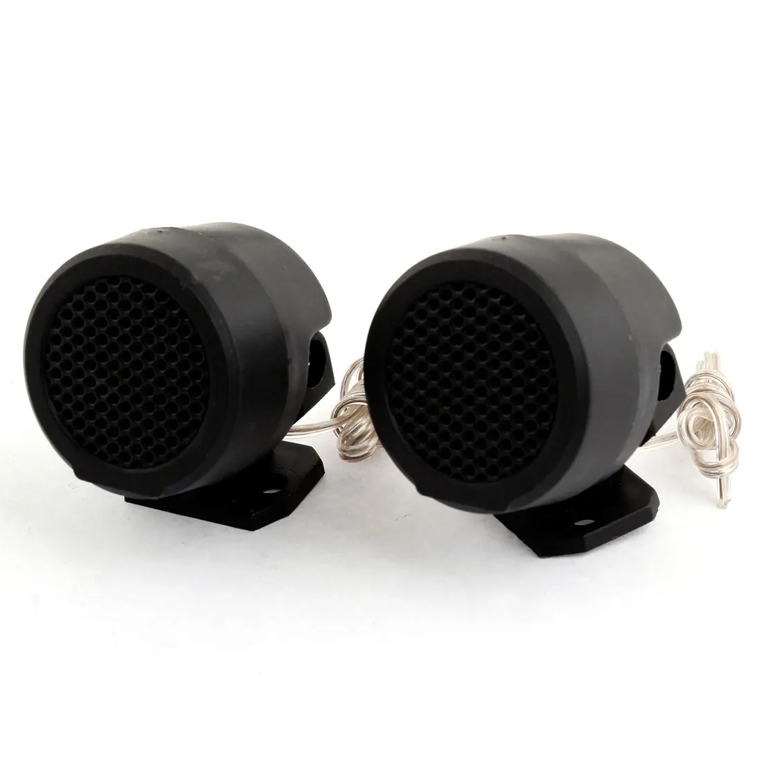 UXCELL 2 Pcs 500W 4 Ohm Adjustable Bracket Dome Tweeters Speakers 1.6