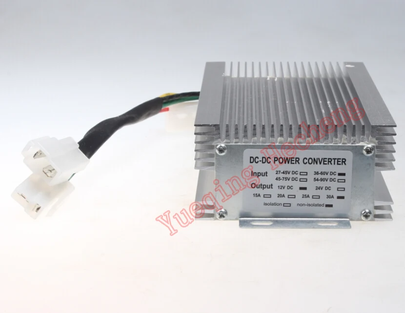 DC Converter 48V to 12V Step Down Reducer 30A 30amp 360W 0A~30A for Golf Cart EZOGO