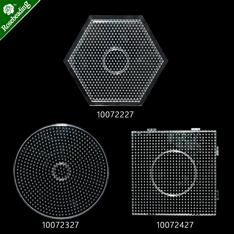 Mini Bead Pegboard For 5mm Mini Beads Template for Creative Educational Toys,Round,Square,Six Corner Plate