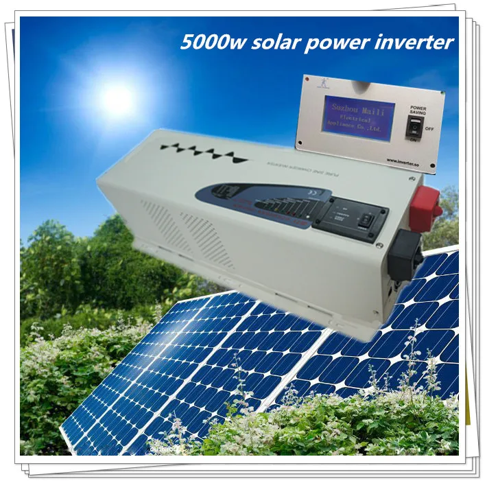 Free shipping, low frequency 5kw watt dc48v to ac 240v pure sine wave 5000w pump inverter with LCD remote controller