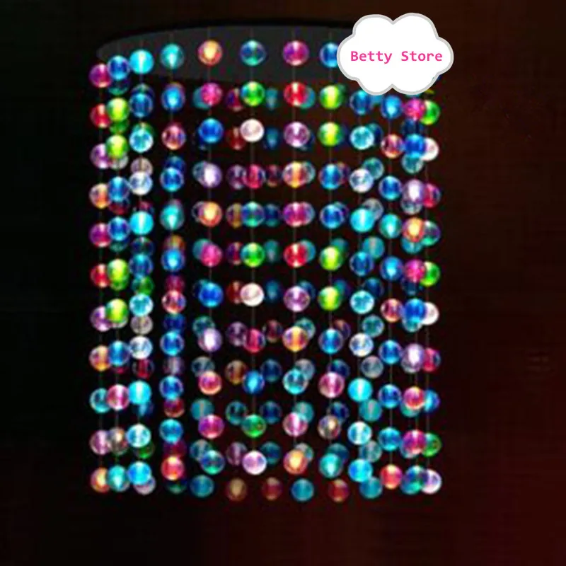 Small Size Colorful Glass Hollow Ball Different Diameter=3cm 4cm 5cm 6cm Two Holes Hanging Globe KTV BAR Decoration