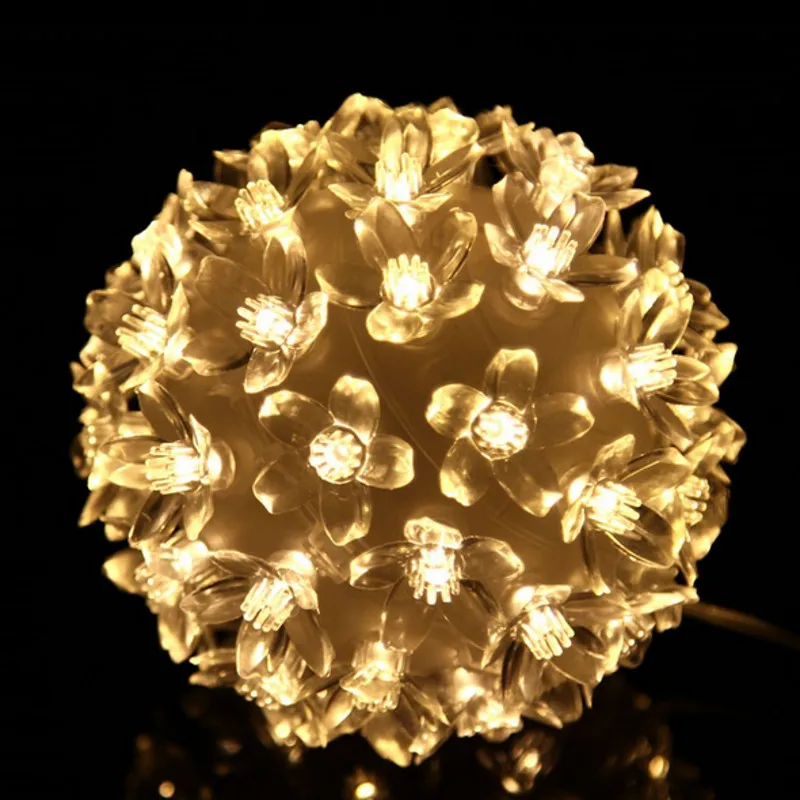 LED Blossom Flower Ball Lights  LED christmas Lights String for Garland Wedding Home Party Garden Dia.12cm