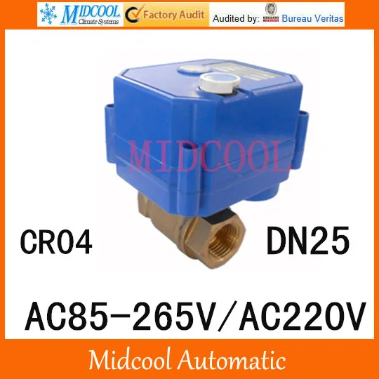 CWX-25S Brass Motorized Ball Valve 1