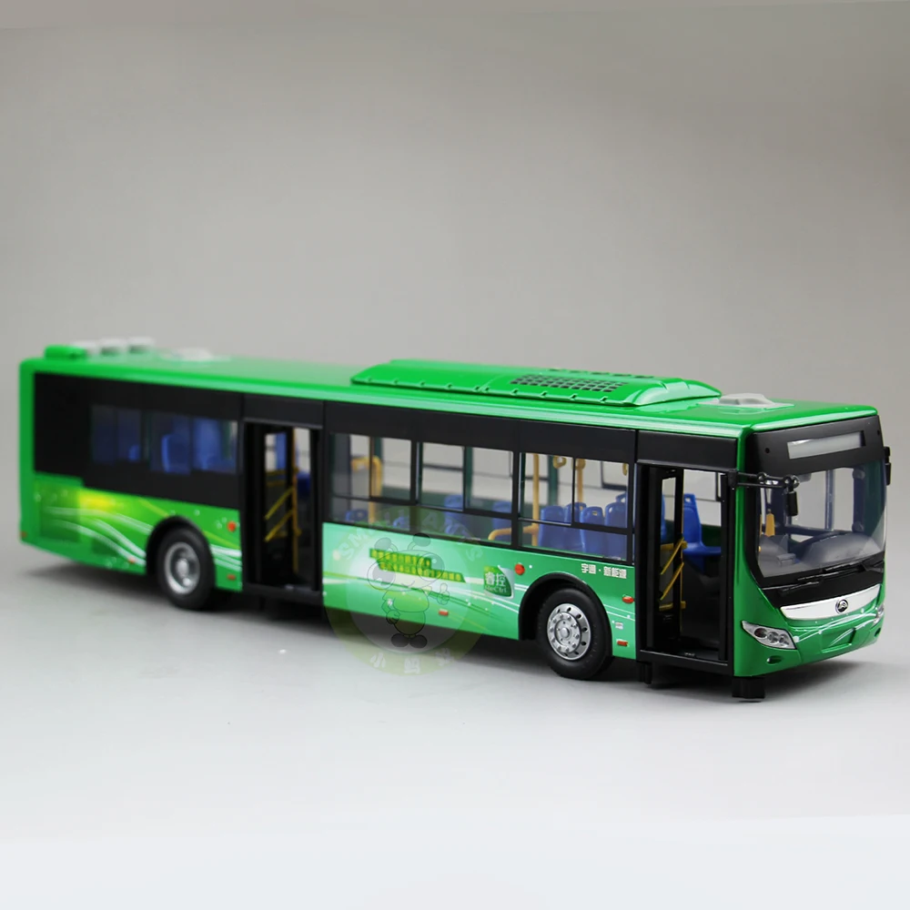 1/42 Scale Bus Model China YuTong City Bus ZK6125CHEVPG4 Diecast Model Car Bus Toys Gifts