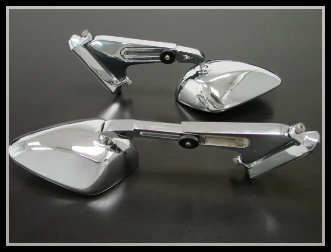 Chrome CNC Aluminum Rearview Mirrors – Fits Suzuki GSXR, Hayabusa & More (Universal)
