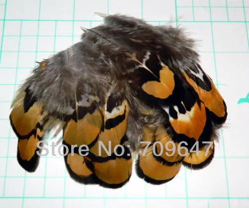 100/200/500Pcs 5-8cm Natural Golden Yellow Reeves Pheasant Body Feathers DIY Supplies for Craft Jewelry Making