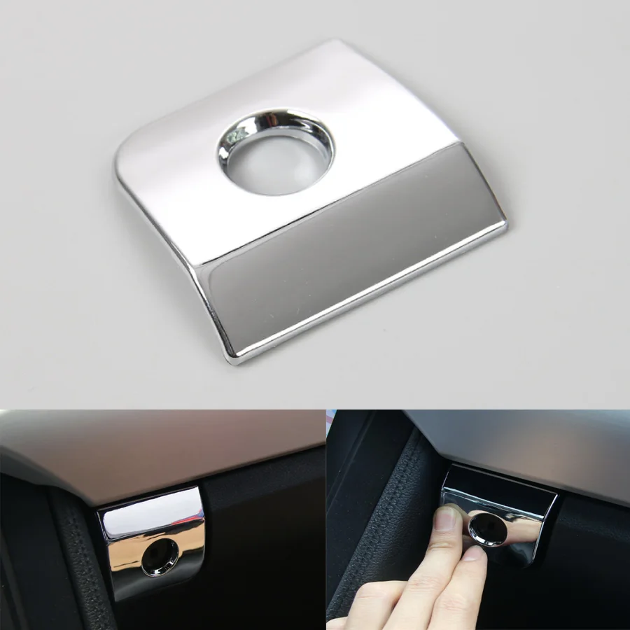 Auto Car Passenger Co-driver Side Storage Box Switch Button Cover Trim Styling Decoration Sticker Fit For Ford Mustang 2015-2016