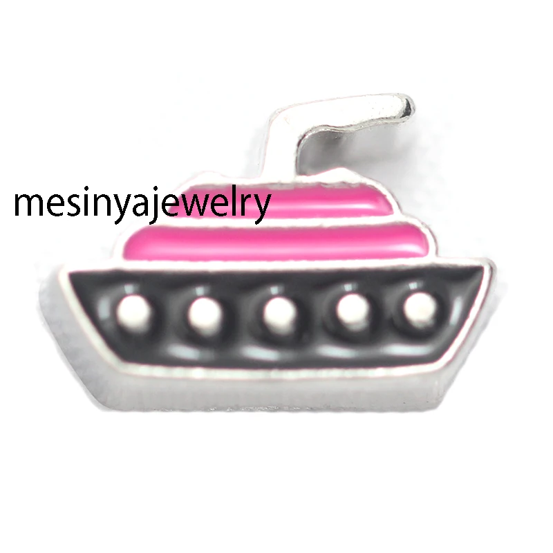 10pcs Pink New Ship Custom Floating Charms For Glass Locket