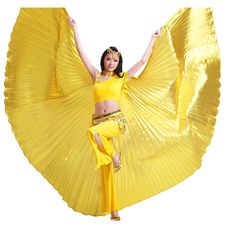 New Egyptian Open Isis Belly Dance Costume Butterfly Wings Dance Accessories Wings Adult Kids Children Women Sale Without Stick