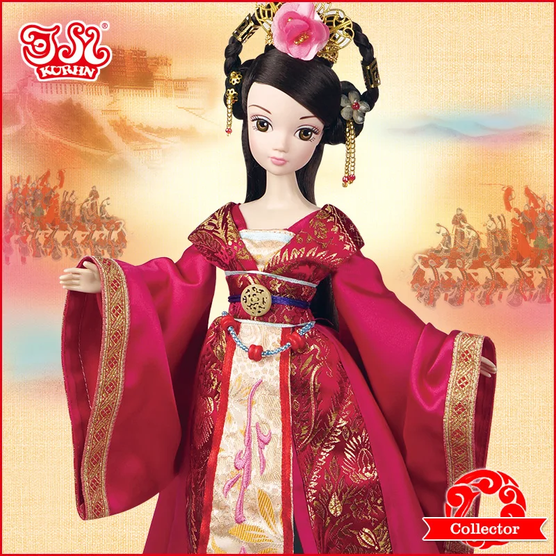 Chinese traditional plastic doll Kurhn doll - Bride Wencheng princess #9099