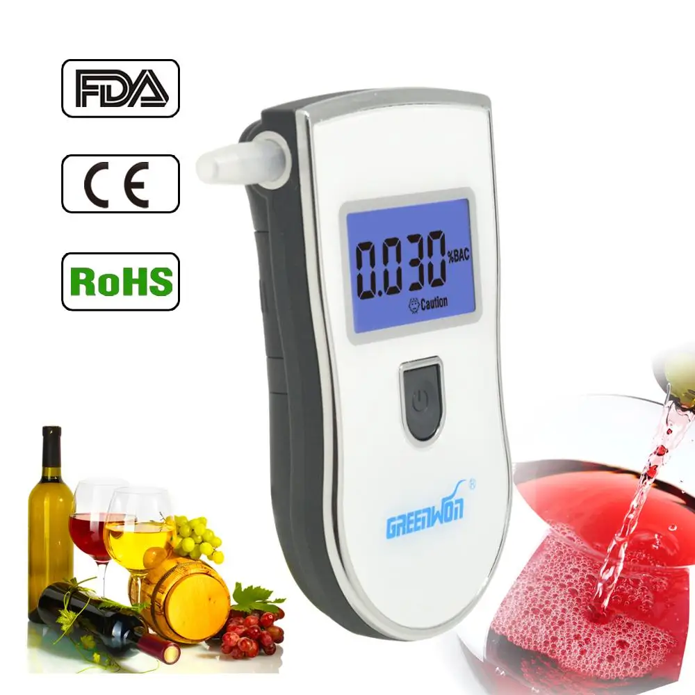 

HOT Selling New Arrival Popular Patent Right Alcohol Tester Breathalyzer With High Precision Car Detector Gadget