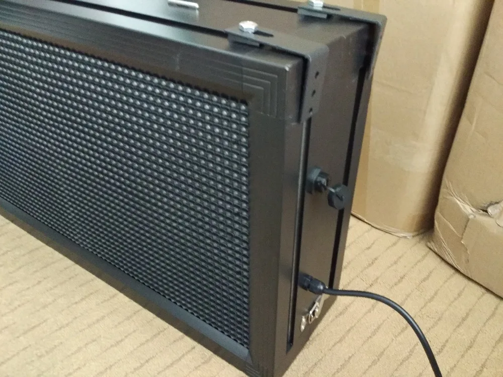 P10 Double sided Full Color RGB LED Sign outdoor scroll LED display information 32*96 pixel led message sign board running text