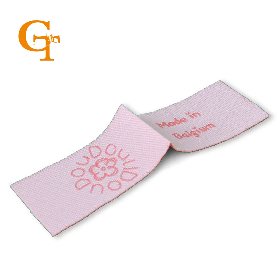 

2019 new arrival Separate cut folded clothing woven labels custom labels washable handmade garment woven labels hair wigs