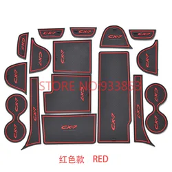 STYO For MAZDA1 CX-7  CX7 Gate slot pad rubber car-cup mat/pad non-slip mat