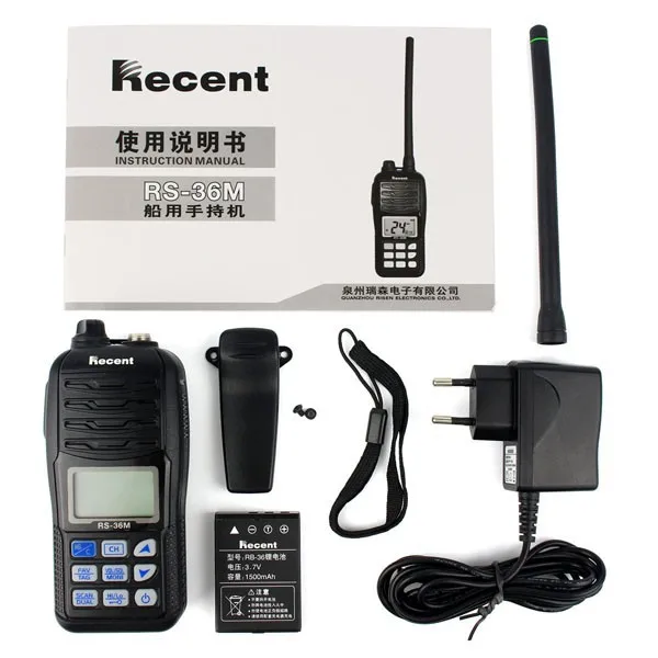 Float'n Marine VHF Radio Walkie Talkies RS-36M WaterProof IP67 interphone Handheld emergency Transceiver transmitter