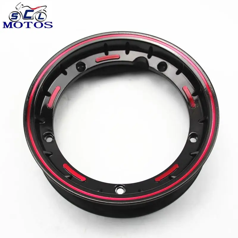 sclmotos- 10 inch Scooter Motorcycle rims Case for Piaggio Aluminum Wheel Rim with Nut,Oring and Inflating Valve Racing