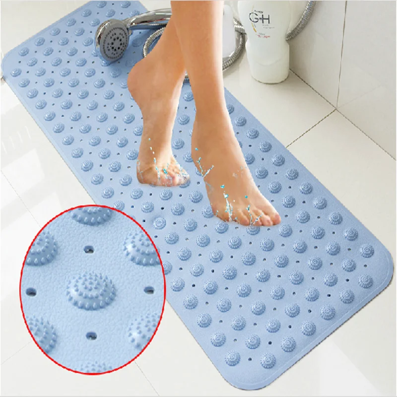 Useful 36*69cm New Non slip bath mat Massage With sucker PVC shower mat for bathroom toilet bathroom carpet rug bathroom  Helper