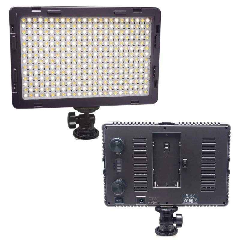 Mcoplus LED-340B CRI95+ Bi-color Ultra-thin Video LED Light for DSLR Camcorder Video Camera Video Shooting Lumen 1600LM