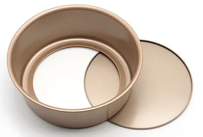 1 Pcs Round 8 Inches Removable Bottom  Round Cake  Baking Moulds Bakeware Pastry Molds