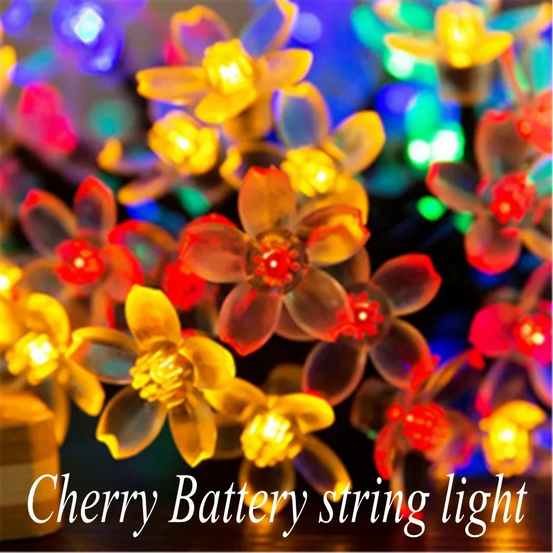 3M 30 Led Batterij String Met Bal/Harige Bal/Sneeuwvlok/Lotus Bloem/Ster/Cherry/Hart/Rose Bloem Led String Lights