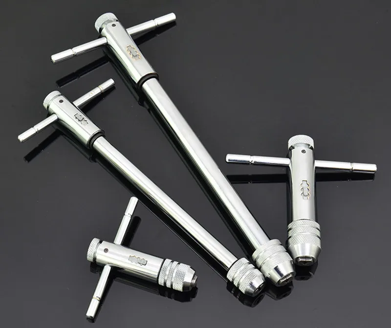 4 PCS T ประเภทเครื่องสกรูมือเกลียวก๊อก Reamer Drill TAP และ Die ชุดประแจ Taraud et outlined VIS
