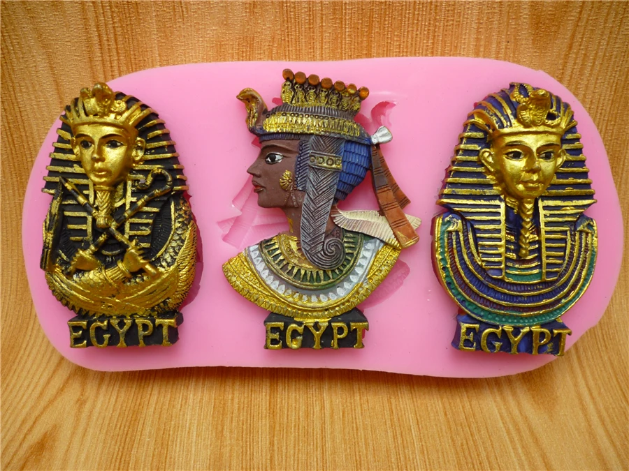 Egypt after Pharaoh colorful chocolate mold silicone mold baking tools, kitchen accessories fondant cake decoration