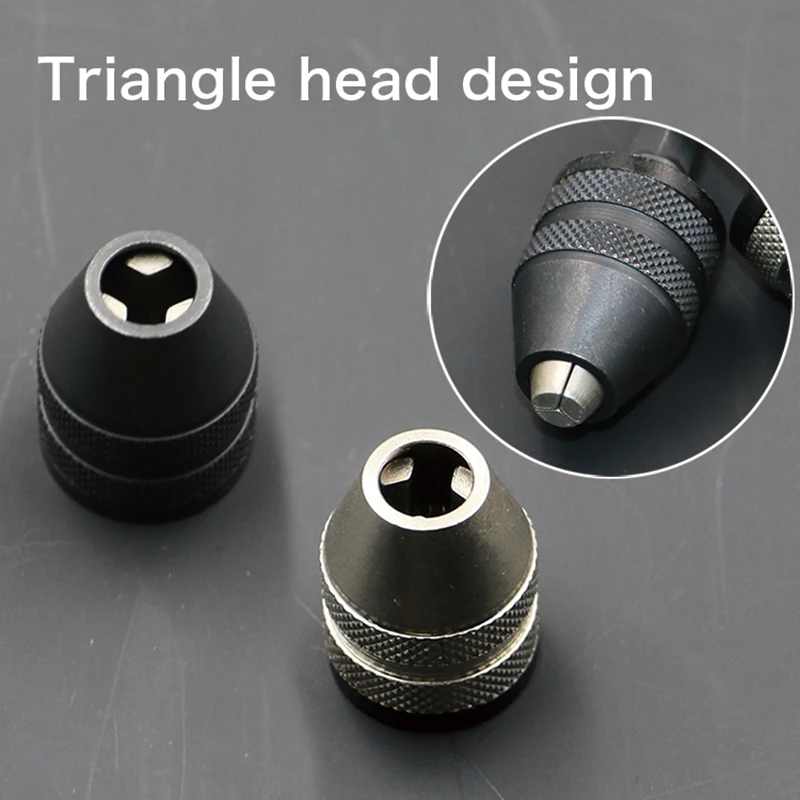 Keyless 0.5-3.0mm Trapano Mandrino 1/4 "Keyless Punta del trapano Mandrino Hex Shank Adattatore Convertitore A Cambio Rapido Per Mini trapano Mandrino s