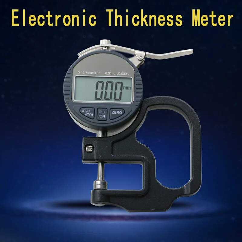 0.01mm Electronic Thickness Meter 0-12.7mm/0.5inch Digital Micrometer Thickness Gauge Micrometro Width Measuring Instruments Dat