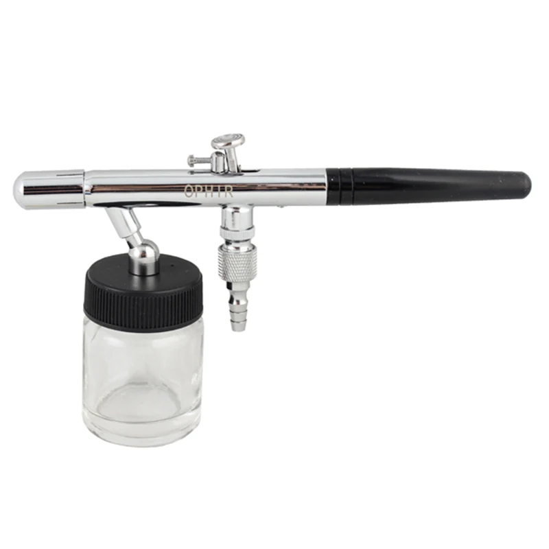 OPHIR 0.35Mm Airbrush ปืนลงหม้อ Dual Action Airbrush Kit สำหรับรุ่น Hobby สีเค้กตกแต่งเล็บ painting_AC072