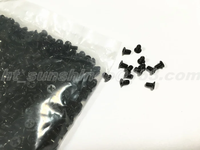 100 PCS/LOT Komputer Hard disk Kepala Datar Sekrup Lintas M3.5 * 6 Server Sekrup Baut Hitam