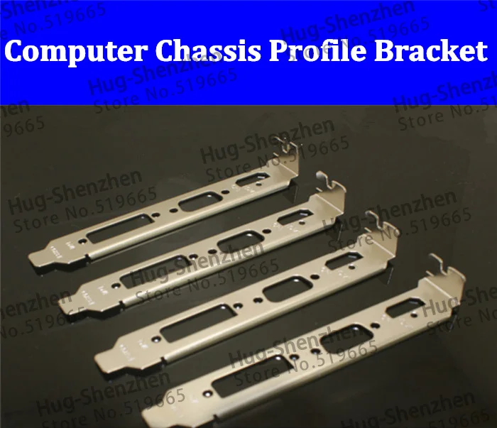 High quality computer chassis PCI 12cm profile bracket video card bracket with DVI VGA and HDMI connector