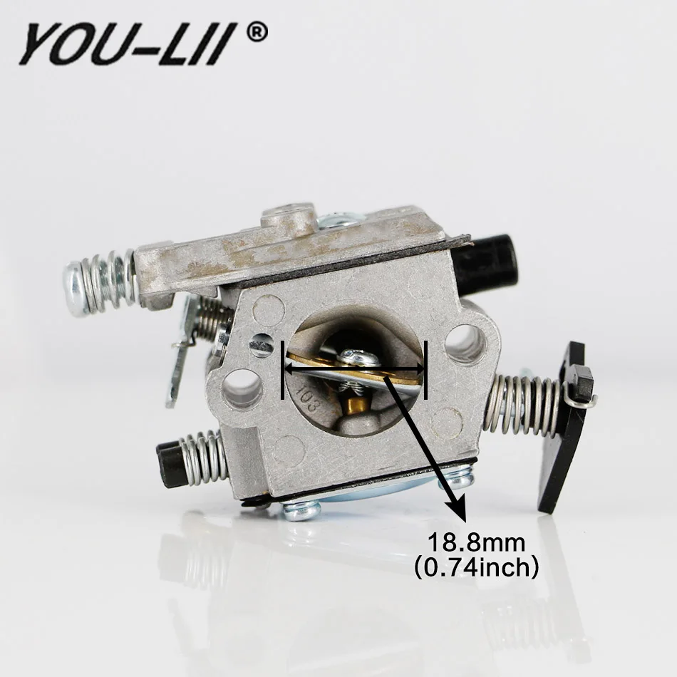 

YOULII New High Quality Walbro carburetor for Komatsu Zenoha/Redmax, G-2500TS Chinese Chainsaws 2500 25CC Carburetor Carb ZAMA