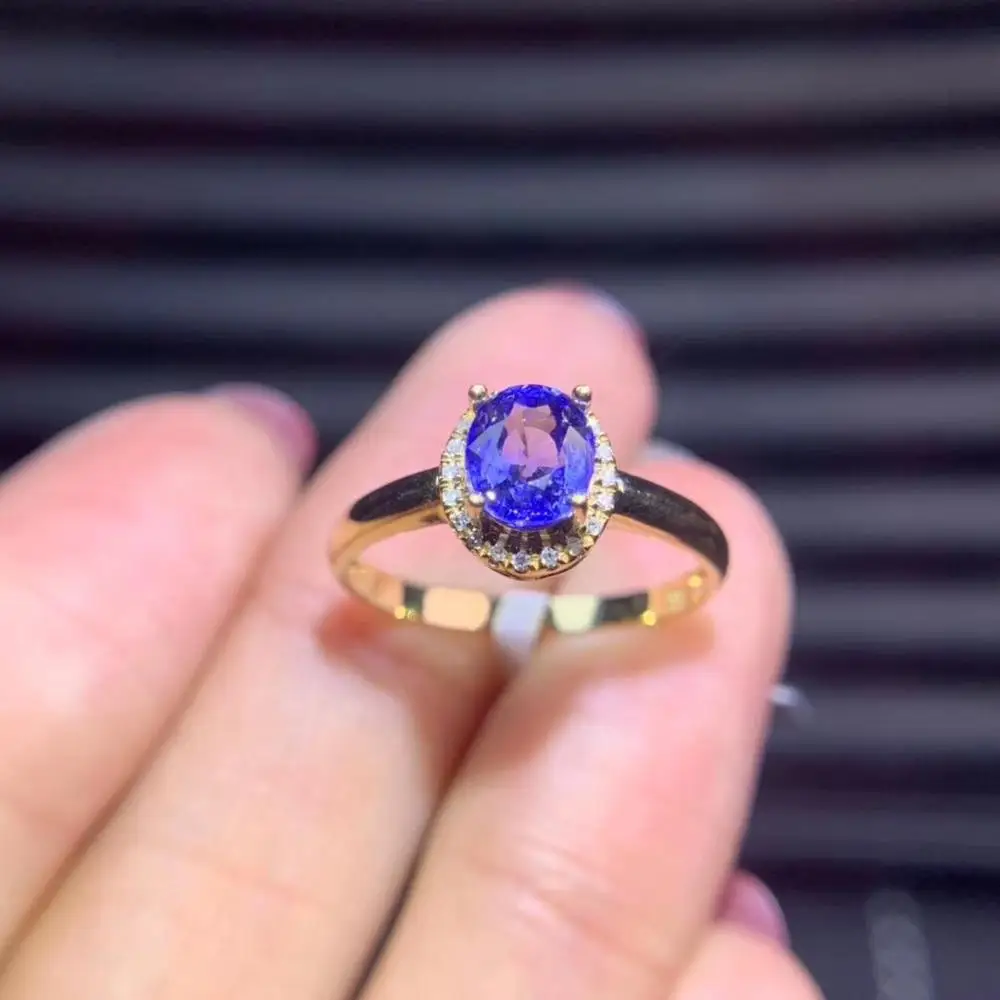 KJJEAXCMY đồ trang sức cửa hàng 18 k vàng dát sapphire tự nhiên nhẫn nữ mô hình hỗ trợ thử nghiệm