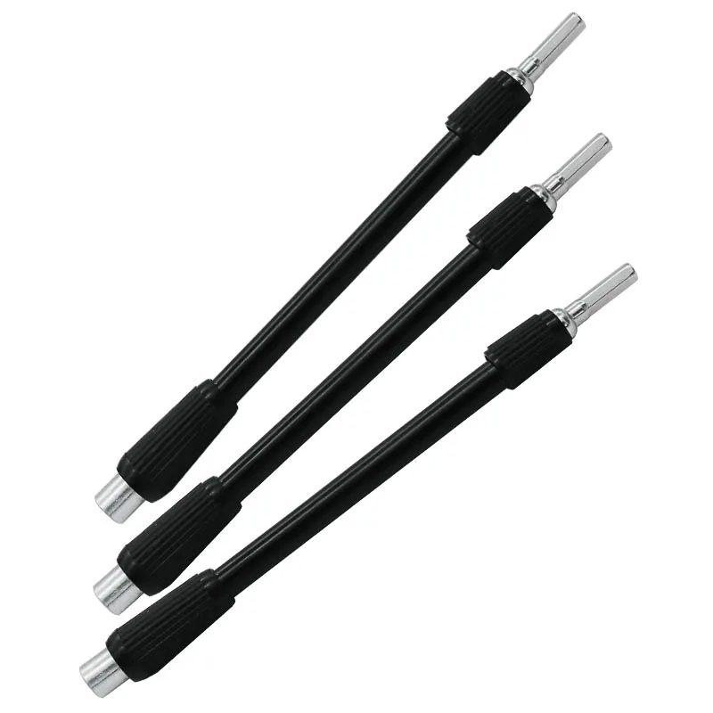 Black Flex Flexible Screwdriver Drill Bit Holde 132mm Hex Shank Reach Extender Soft Screwdriver