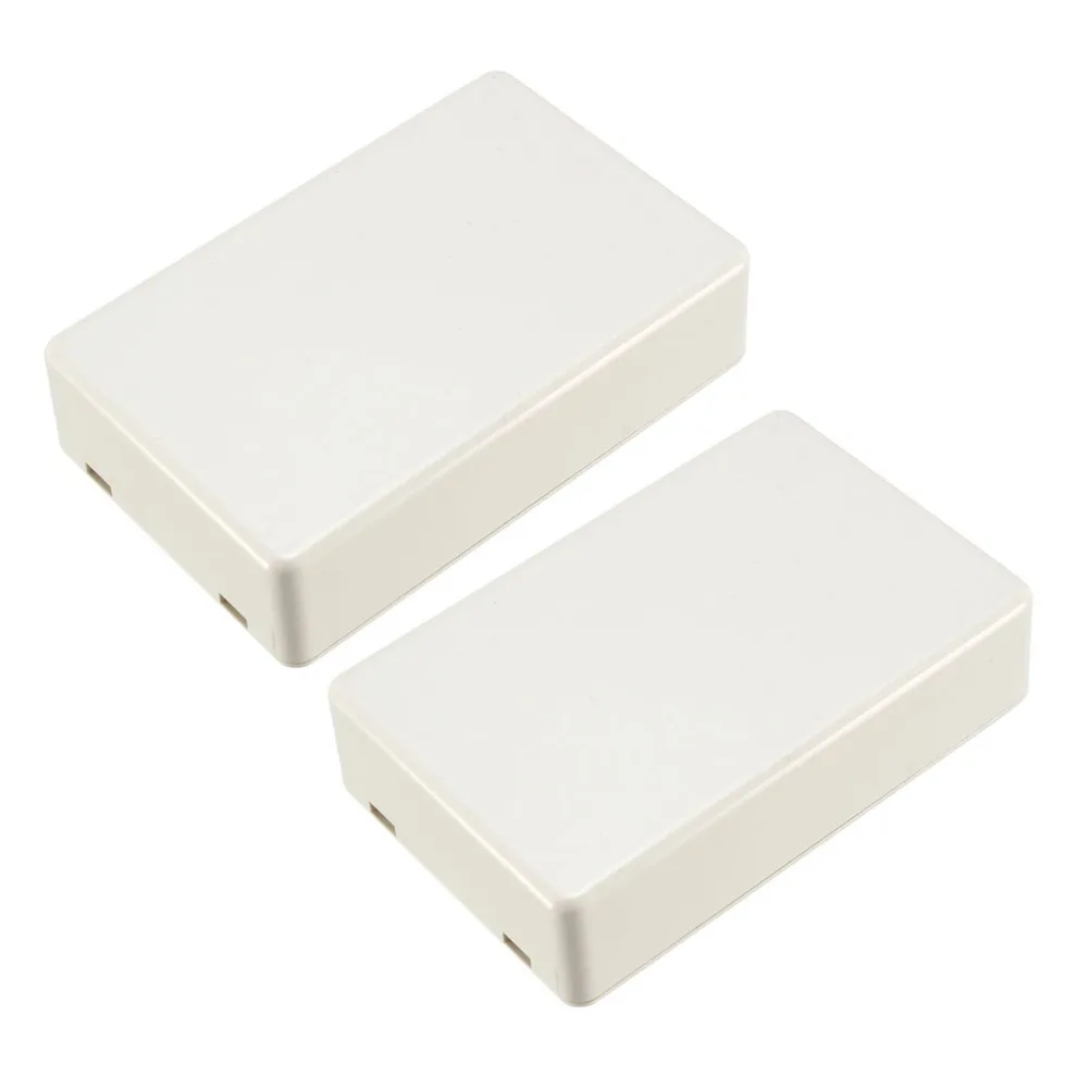 Uxcell 2pcs/lot DIY Project Junction Box 70 x 45 x 18mm 71 x 41 x 23mm Electronical ABS Plastic Enclosure Shell White