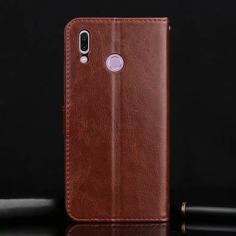 For Huawei P Smart Plus Case Luxury Leather Flip Wallet Case On P Smart + Capa Bag Back Cover Coque For Huawei P Smart Plus