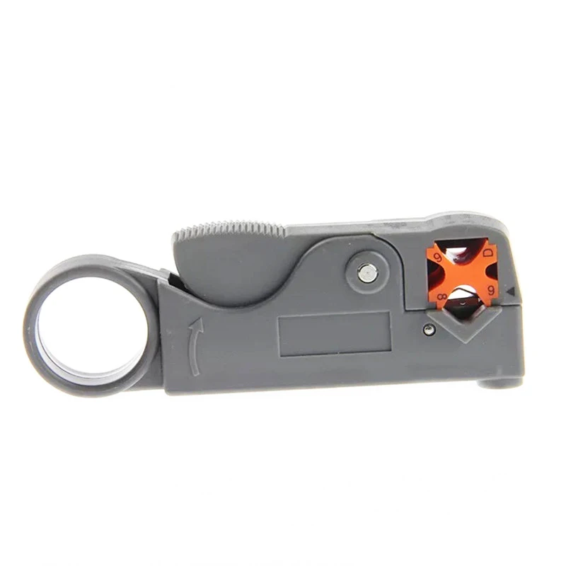 Multi Tool Coaxial Cable Stripper Adjustable Double Blades RG58/59/6 Handhold Wire Stripper Cable Cutter