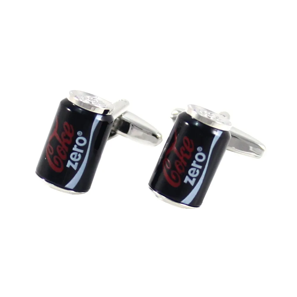 Men's Black Zero Coke Drink Cuff links Coke Can Cuff Links Wedding Cuff Links