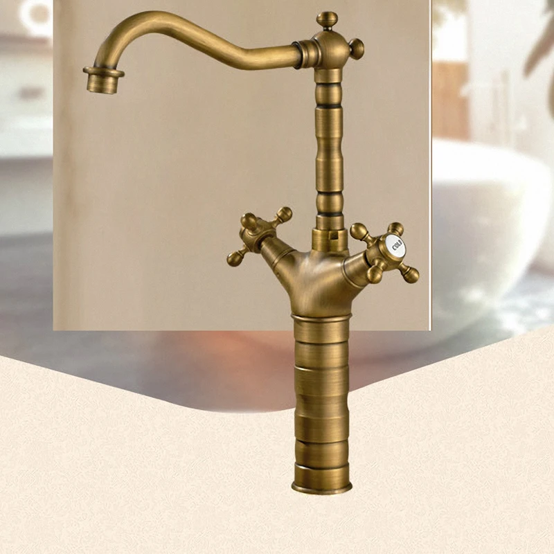 

Kitchen Faucet, Antique Brass ,2311