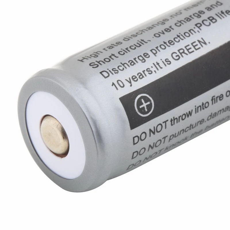 GTF 18650 lithium battery 3200mAh lithium battery 3.7 V bright flashlight grey Rechargeable Battery