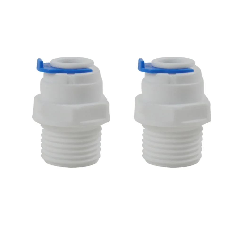 Штепсельный разъем 3/8 "Thread x 3/8", быстроразъемные детали для систем RO и фильтров для воды-2 упаковки