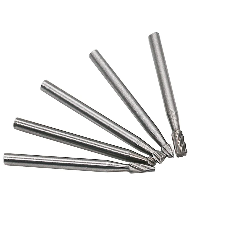 Imagem -05 - Hss Routing Router Bits Burr Rotary Tools Rotary Carving Faca Esculpida Cutter Tool Gravura Wood Working Usado para Dremel 10 Pcs