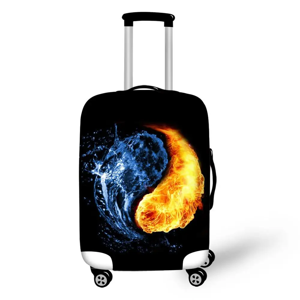 Chinese style print on suitcase luggage travel luggage protective cover anti-dust trolley cover for 18 to 30 inch bag