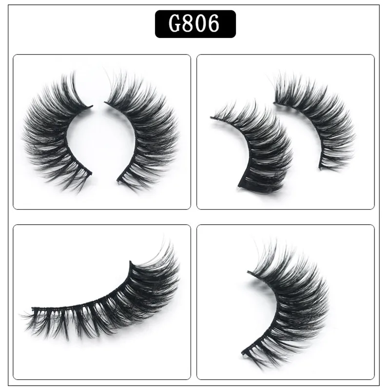 5 คู่/กล่อง 3d Mink lashes หนา 100% real mink ขนตาปลอมธรรมชาติสำหรับความงามแต่งหน้า Extension ขนตาปลอม false lashes