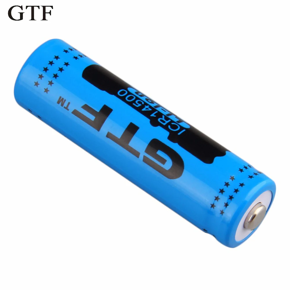 GTF 1pc 14500 3.7V 2800mAh Rechargeable Li-ion Battery for LED Flashlight  Battery